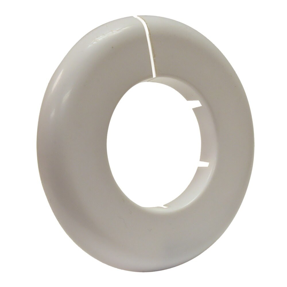 Eastman EZ-25771 5/8 in. OD White Plastic Split Escutcheon for Faucet Repair