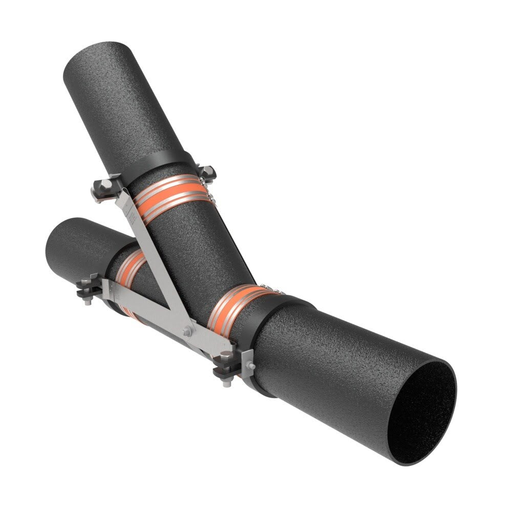 HoldRite 117-10W 10 in. No-Hub Wye Restraint for DWV Sanitary and Rain Leader Systems - 2