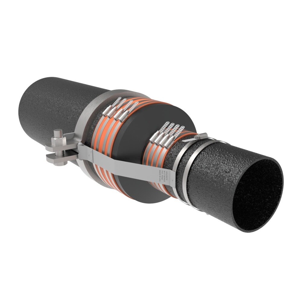 HoldRite 117-10x6R-G 10 in x 6 in Galvanized Short Reducer No Hub Fitting Restraint - 2
