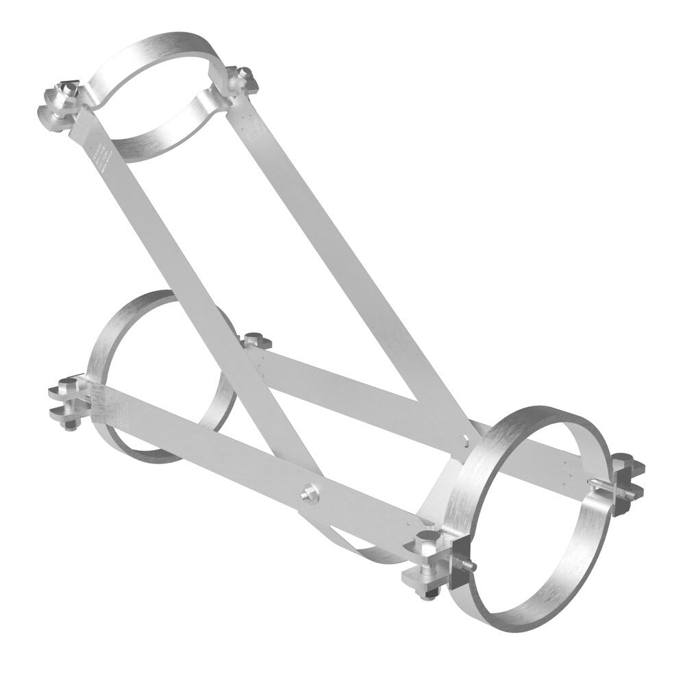 HoldRite 117-12x10WR-G 12 in. x 10 in. Galvanized No-Hub Wye Restraint with Reducer for DWV Piping