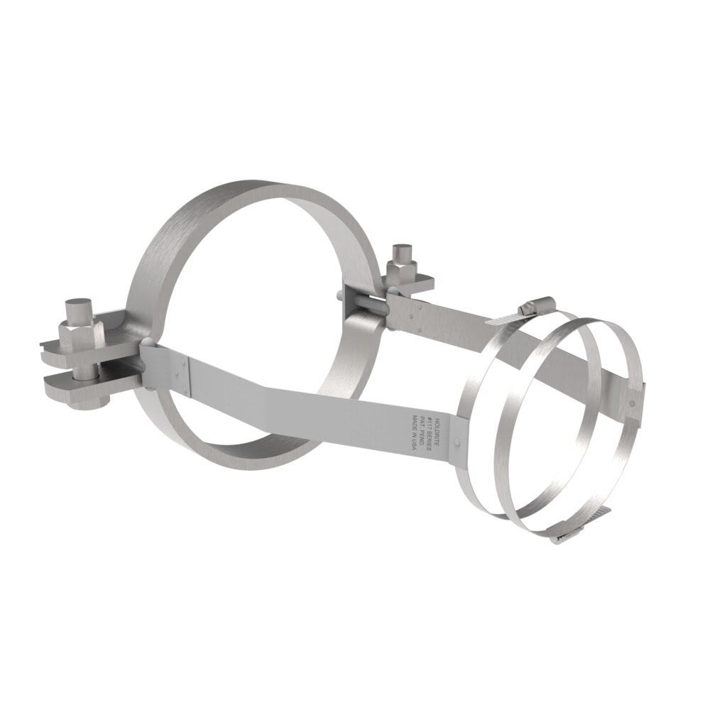 HoldRite 117-12x4R-G 12 in. x 4 in. Galvanized Short Reducer No-Hub Fitting Restraint