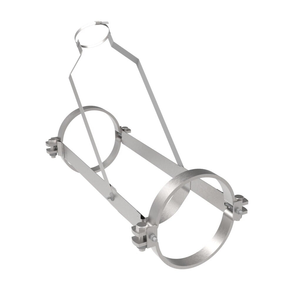 HoldRite 117-15x6WR-G 15 in. x 6 in. No-Hub Wye Restraint with Galvanized Strap
