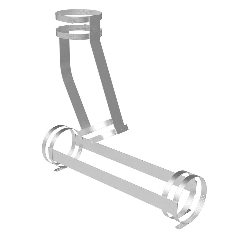 HoldRite 117-4CM 4 in. No-Hub Combo Mid-Stream Position Restraint for Cast Iron Installations