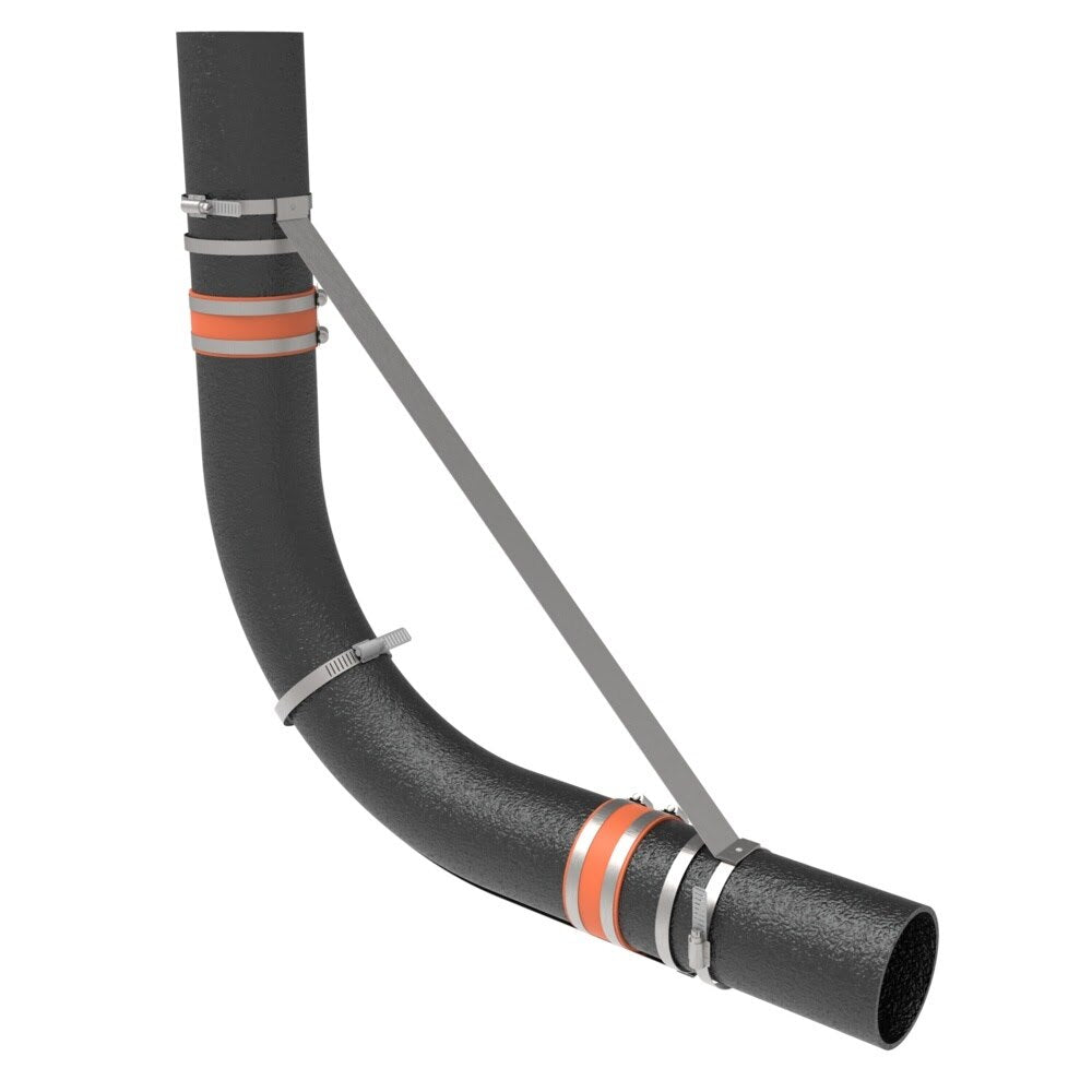HoldRite 117-4LS 4 in. No Hub Long Sweep 90 Degree Bend Fitting Restraint - 2