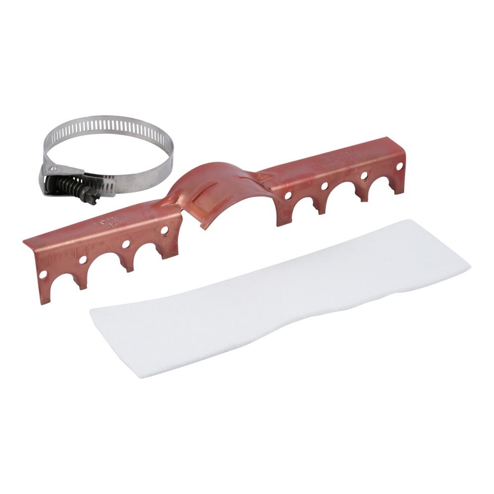 HoldRite 118-T-6 Copper-Bonded Pipe-on-Pipe Bracket Kit for 1/2 in. and 3/4 in. CTS Pipe - 2