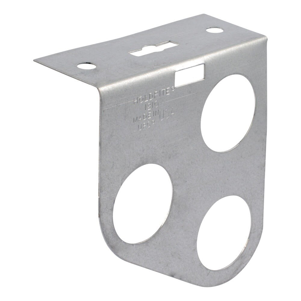 HoldRite 121-O Galvanized Steel Triple Pipe Bracket 4-1/2 in. x 4 in. x 1-1/2 in.