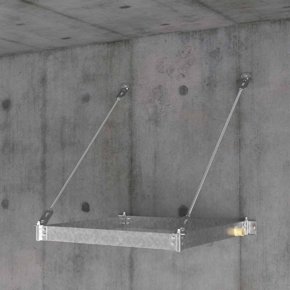 HoldRite 50-SWHP-W Quick Stand Wall Mounted Water Heater Platform and Drain Pan 26-1/2 in Diameter - 2