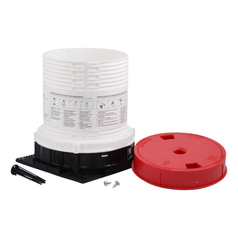 HoldRite HFP-H5B HydroFlame Pro Series Hollow Deck Sleeve 5 in. ID 7-1/4 in. to 8 in. Tall with Adjustable Cap - 3