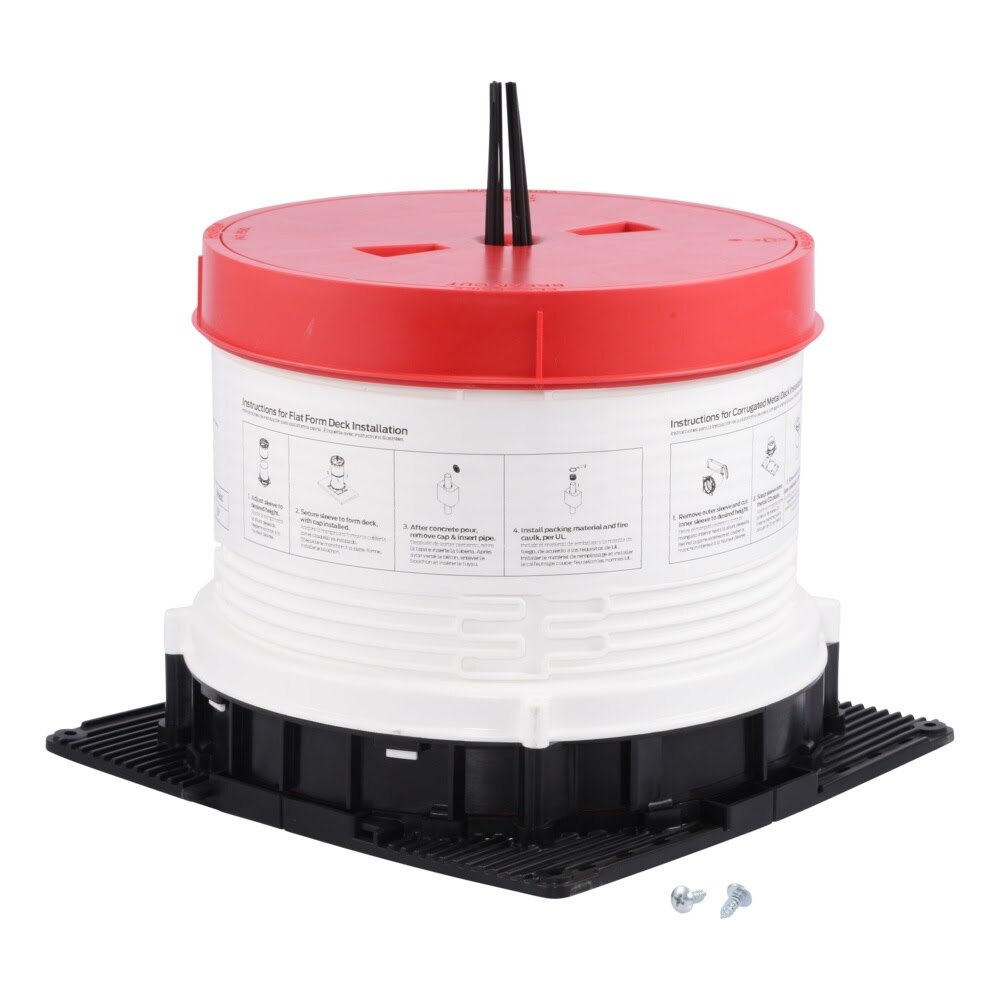 HoldRite HFP-H7B HydroFlame Hollow Deck Sleeve 7-1/2 in ID 7-1/4 in to 8 in Tall with Adjustable Cap