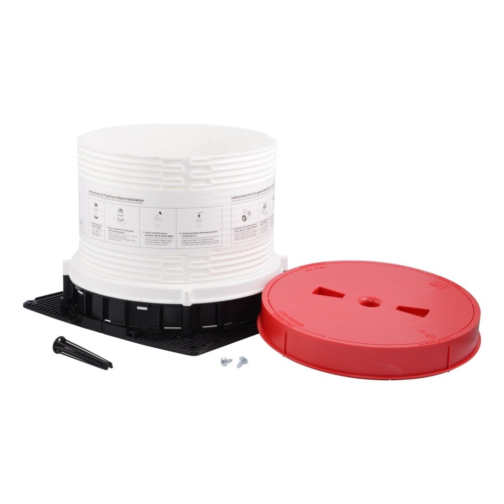HoldRite HFP-H7B HydroFlame Hollow Deck Sleeve 7-1/2 in ID 7-1/4 in to 8 in Tall with Adjustable Cap - 2