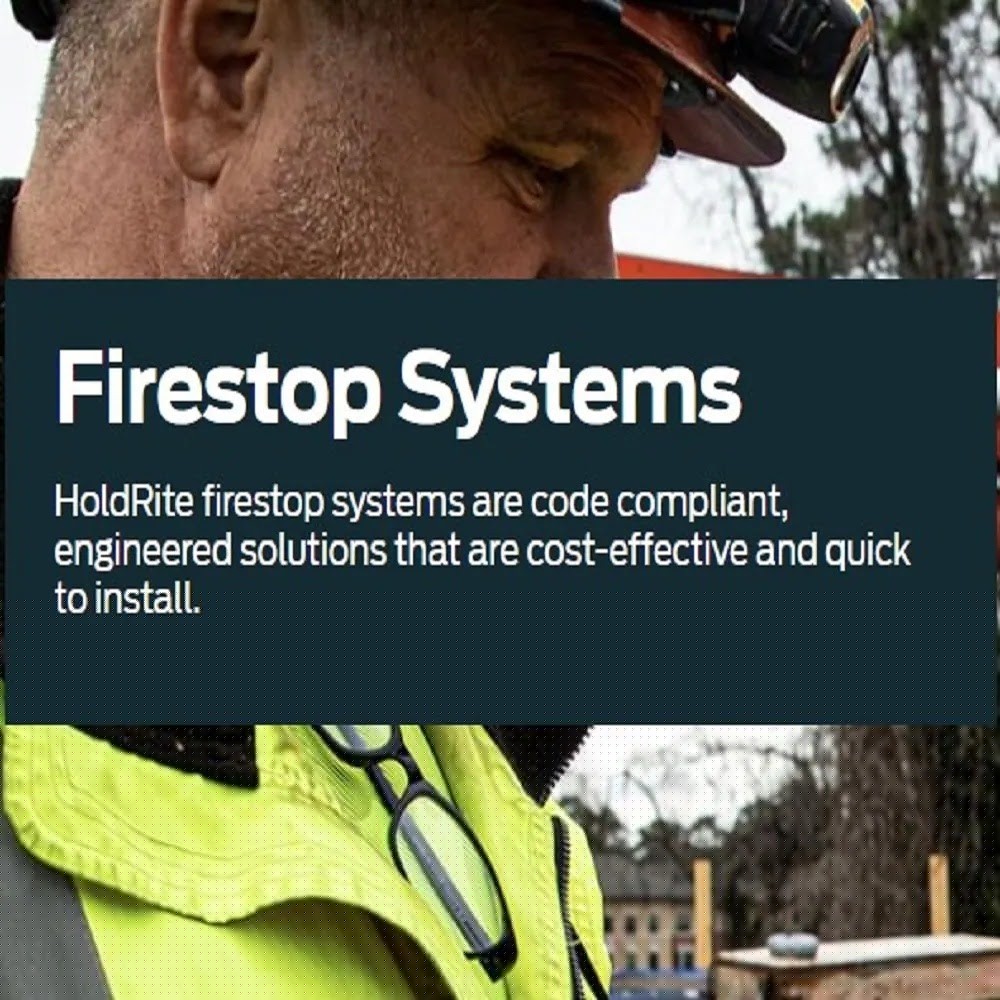 HoldRite HFP-M1B HydroFlame Pro Fire Stop Deck Sleeve for 1/2 in. to 1 in. Metal Pipe 7-1/4 in. to 8 in. Tall - 3