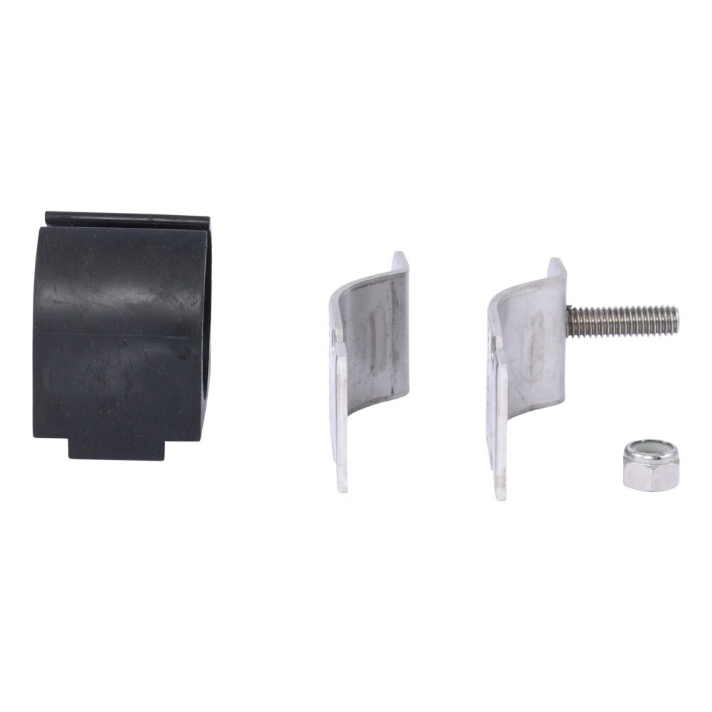 HoldRite HR100162-4-555 304 Stainless Steel Strut Mounted Cushion Clamp for 1-5/8 in. OD Tube - 2