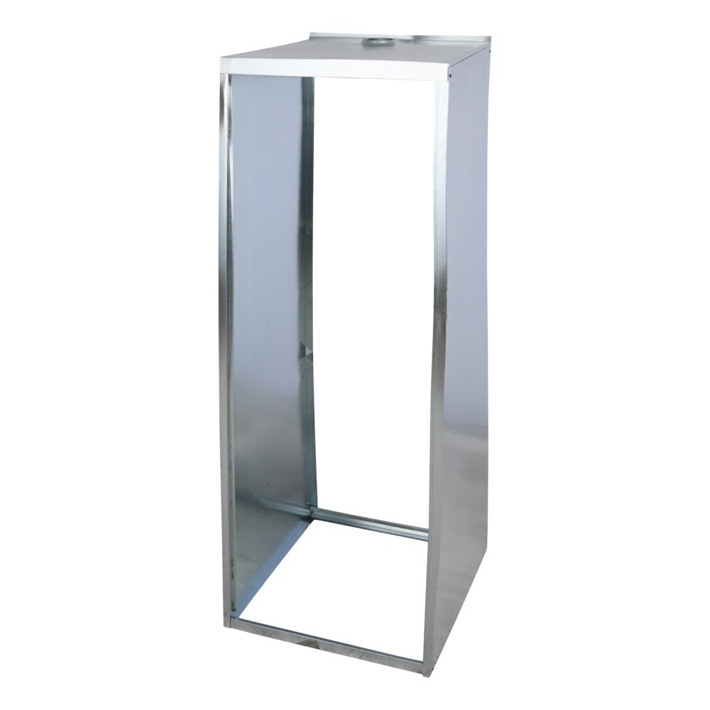 HoldRite QS-E24 24 in Galvanized Steel Water Heater Shed Enclosure with Service Access Door - 3