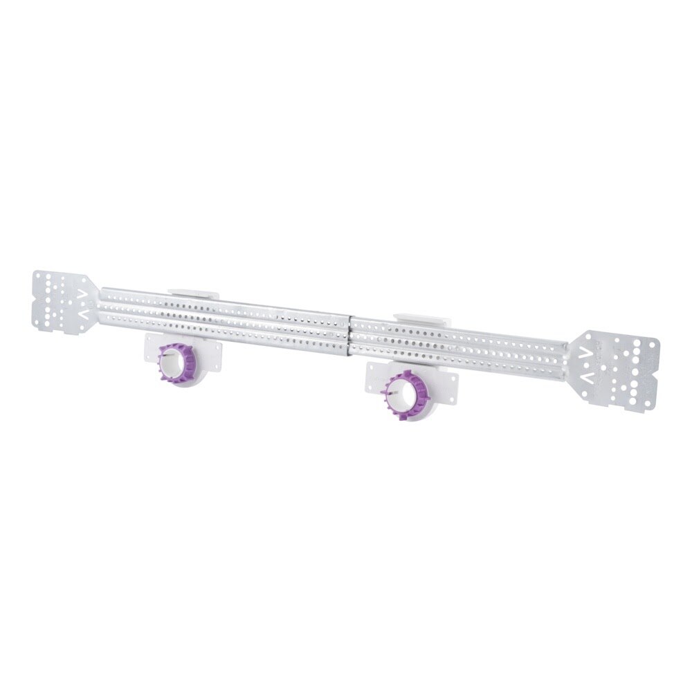 HoldRite SB3-7322 Telescoping Galvanized Steel Stub-Out Kit 10-1/4 in. to 17-1/2 in. (2 Supports)