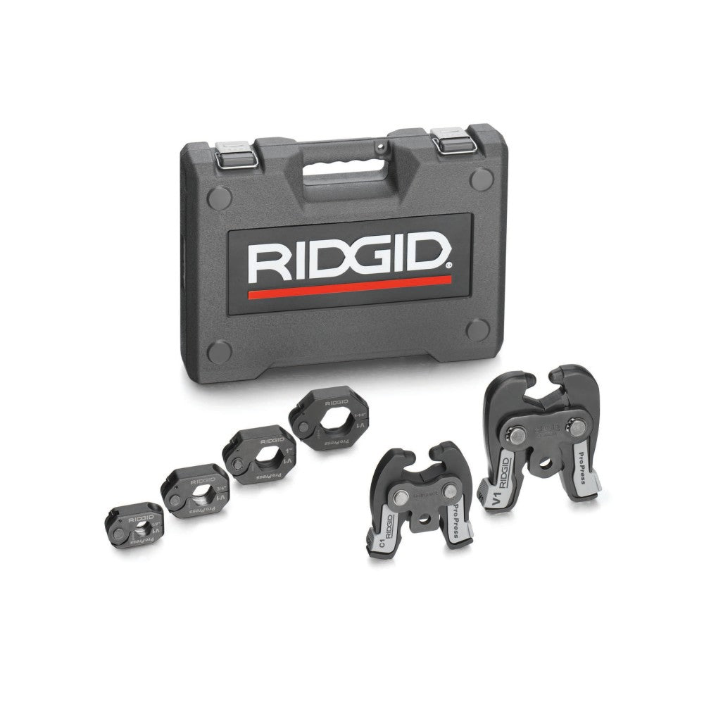 RIDGID 28048 V1/C1 ProPress Series Combo Kit, 1/2" - 1 1/4"