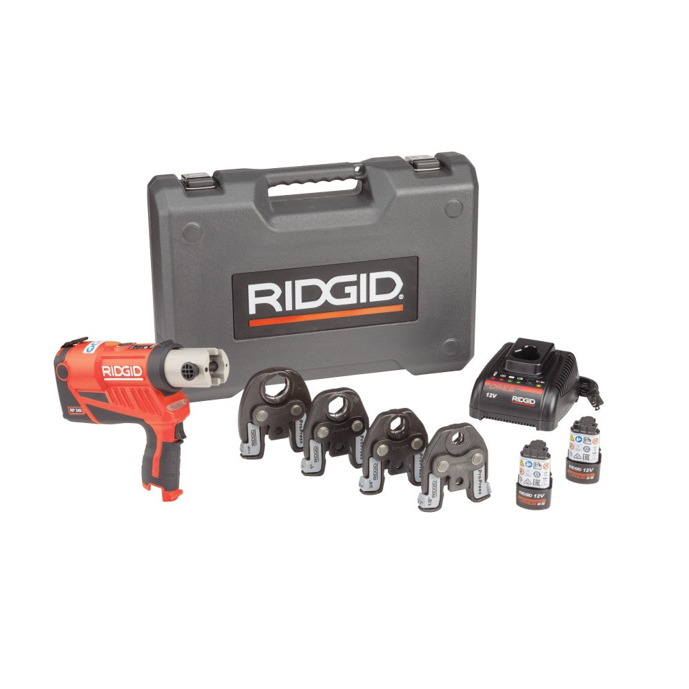 RIDGID 57398 RP 240 Compact Press Tool Kit with 1/2"-1-1/4" ProPress Jaws