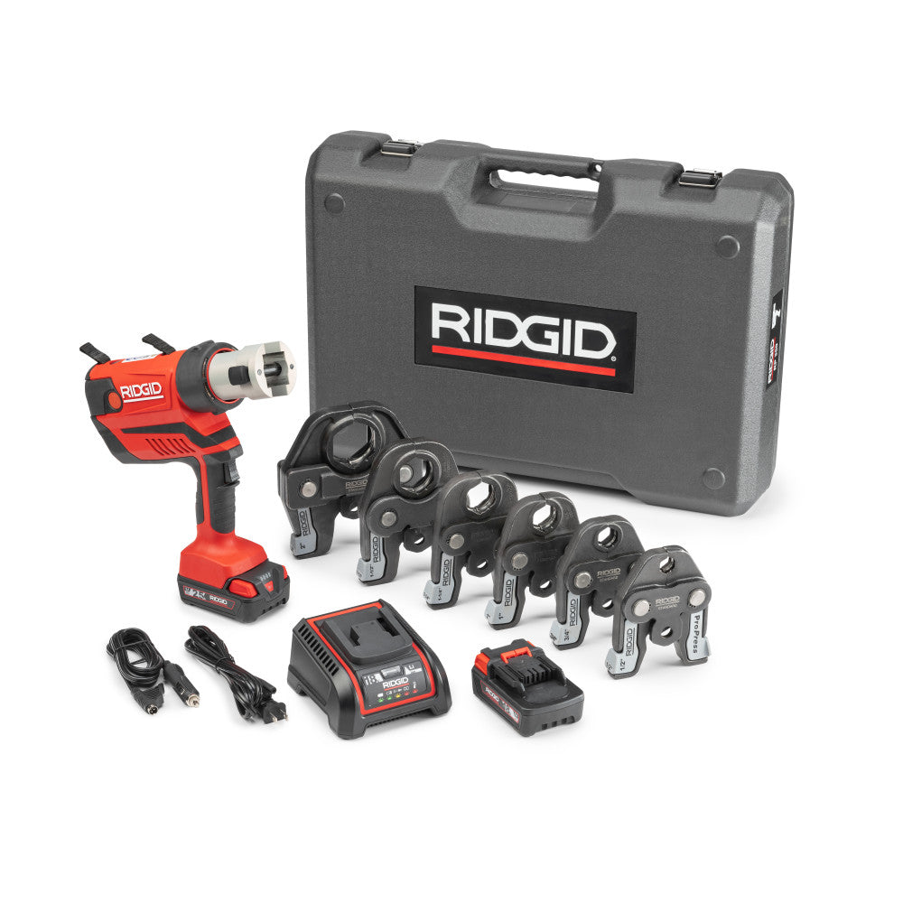 Ridgid 67053 RP 350 Press Tool Kit, Battery and Charger, 1/2" - 2" ProPress Jaws