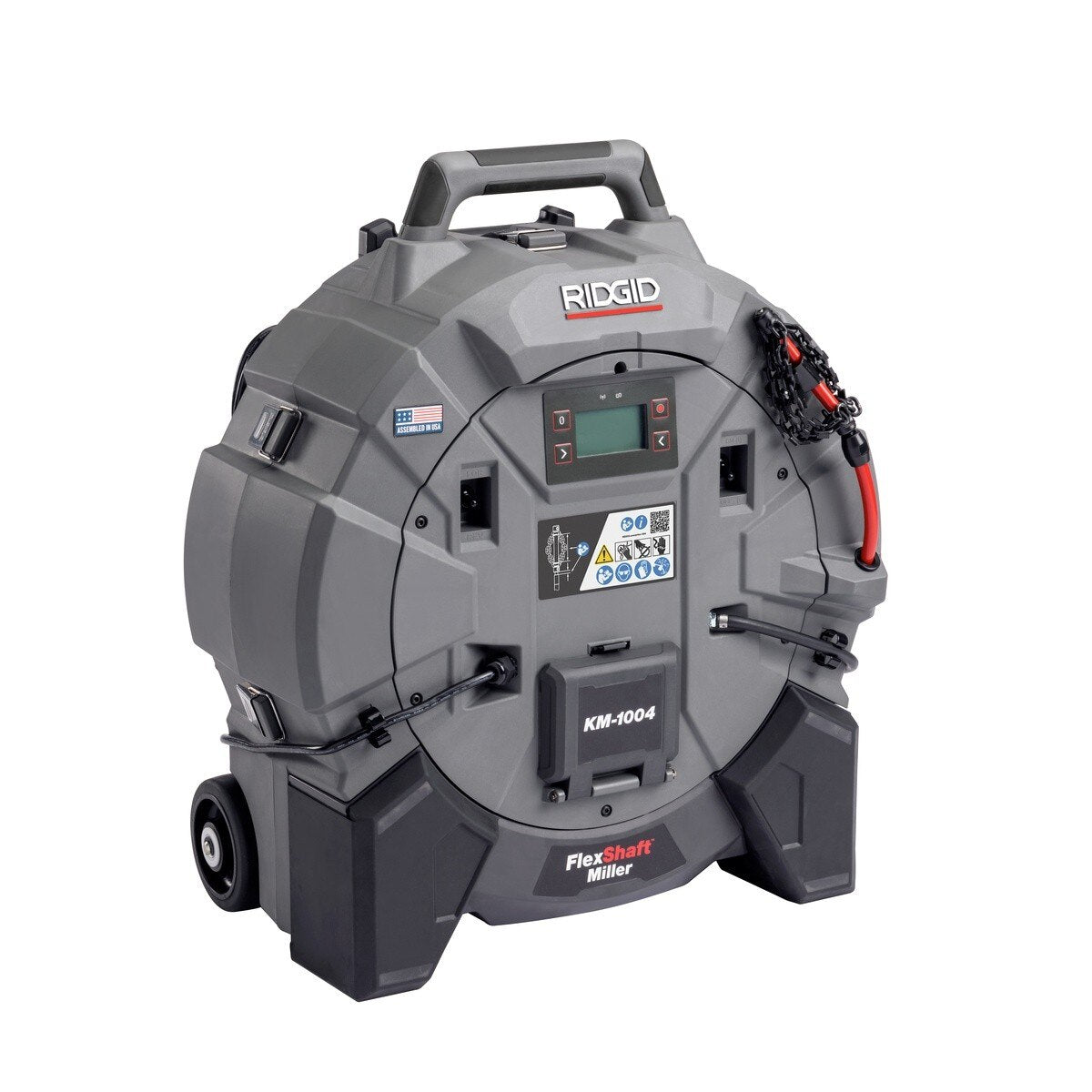 Ridgid 79713 FlexShaft KM-1004 Milling Machine Hybrid Power for 1-1/4" to 4" Pipes Tool Only