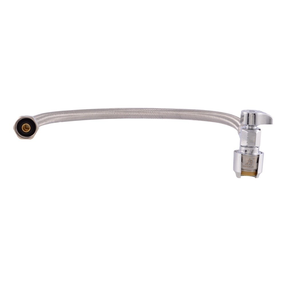 SharkBite UR24657 1/2 in. x 1/2 in. NPSM 20 in. Braided Faucet Connector with Angle Stop - 3