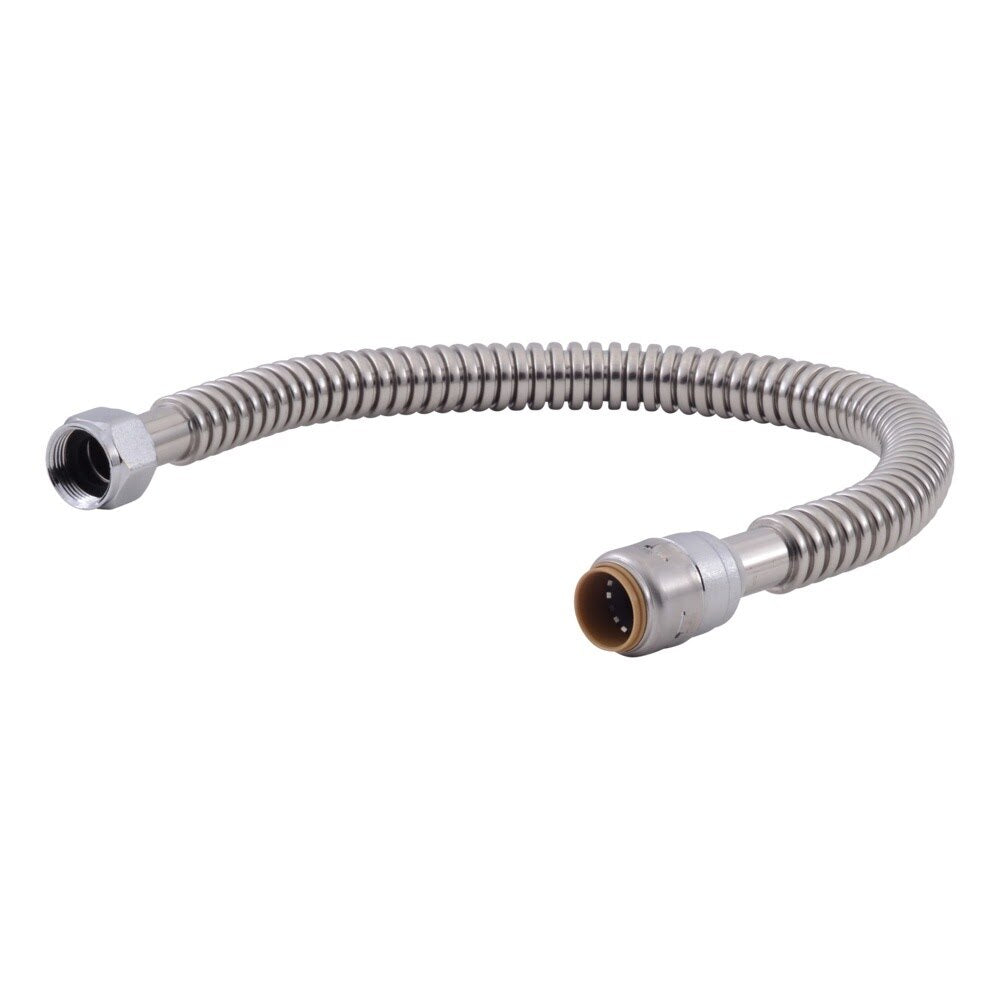 SharkBite URSS3094FX24 1 in x 1 in FIP 24 in Stainless Steel Corrugated Max Water Heater Connector