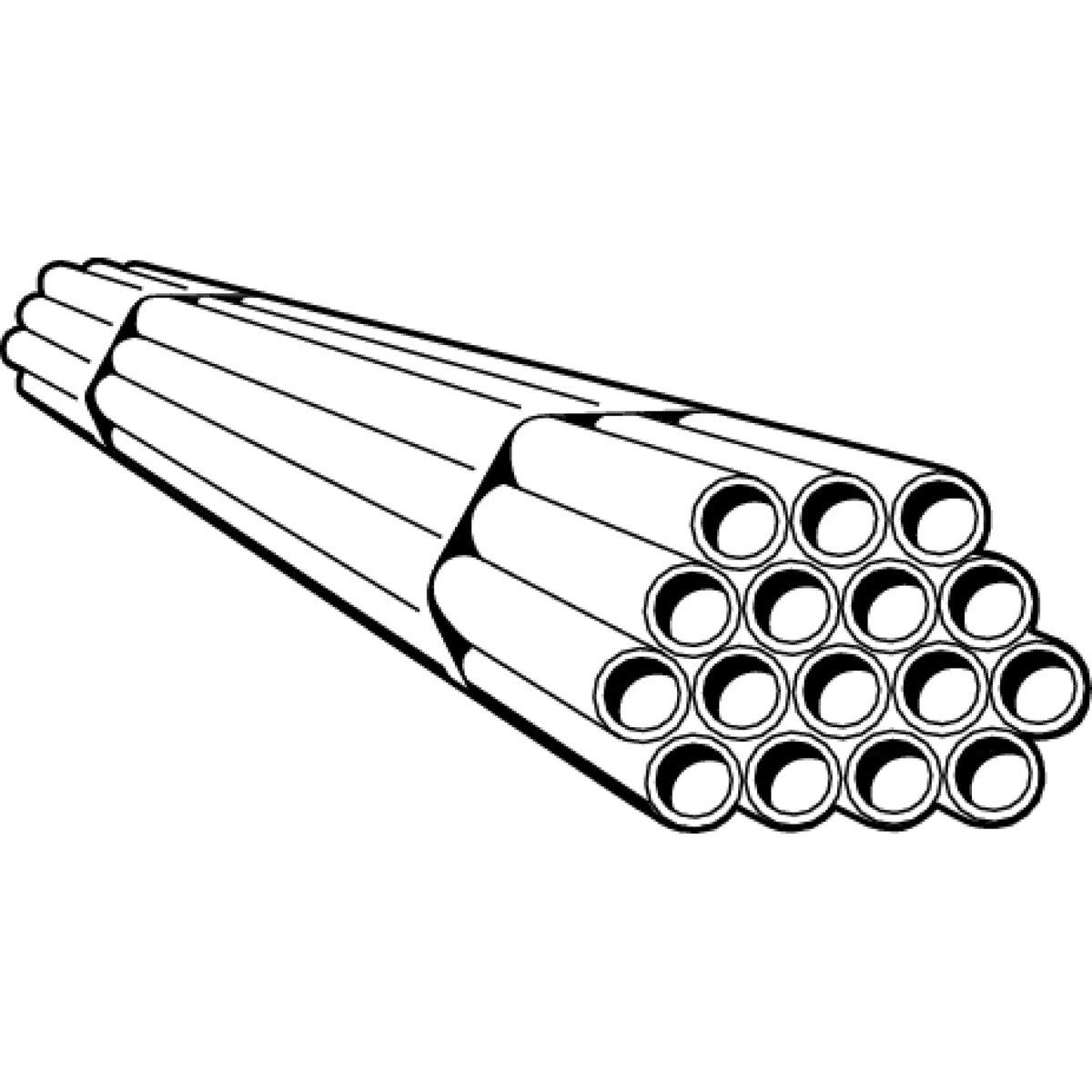 Viega 11515 (2803US) 1-1/2 in. x 20 ft. Oxygen Barrier PEX Tubing Straight Length Black with Stripe (1 Each) - 2