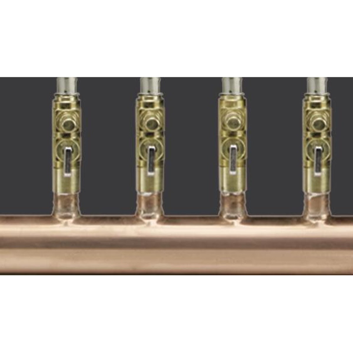 Viega 17205 (2834.9US) Type L Copper Manifold 12 Outlet with Shutoff Balancing Valves (1 Each) - 2