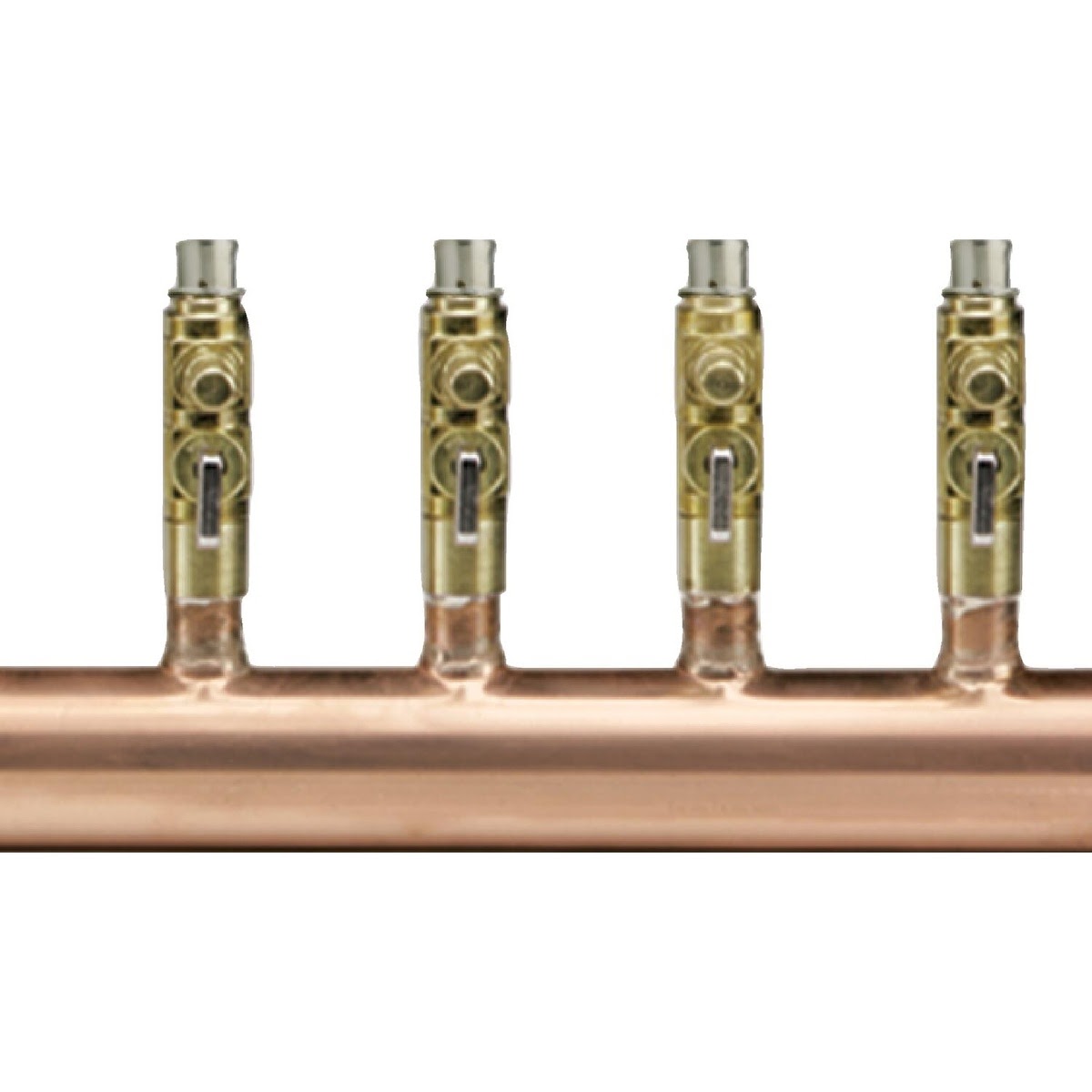 Viega 17224 (2834.9US) 12 Outlet Type L Copper Manifold with Shutoff Balancing Valves (1 Each)