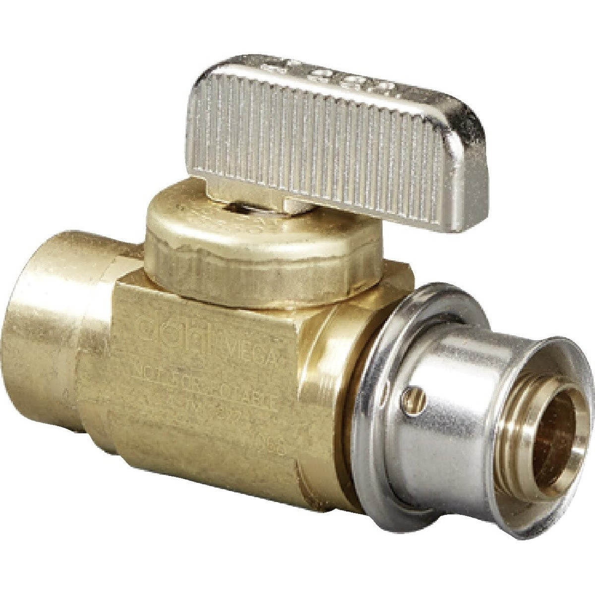 Viega 17261 (2834.6US) Brass Shutoff Valve for Copper Manifolds 3/4 in. x 5/8 in. Press Connection (1 Each)