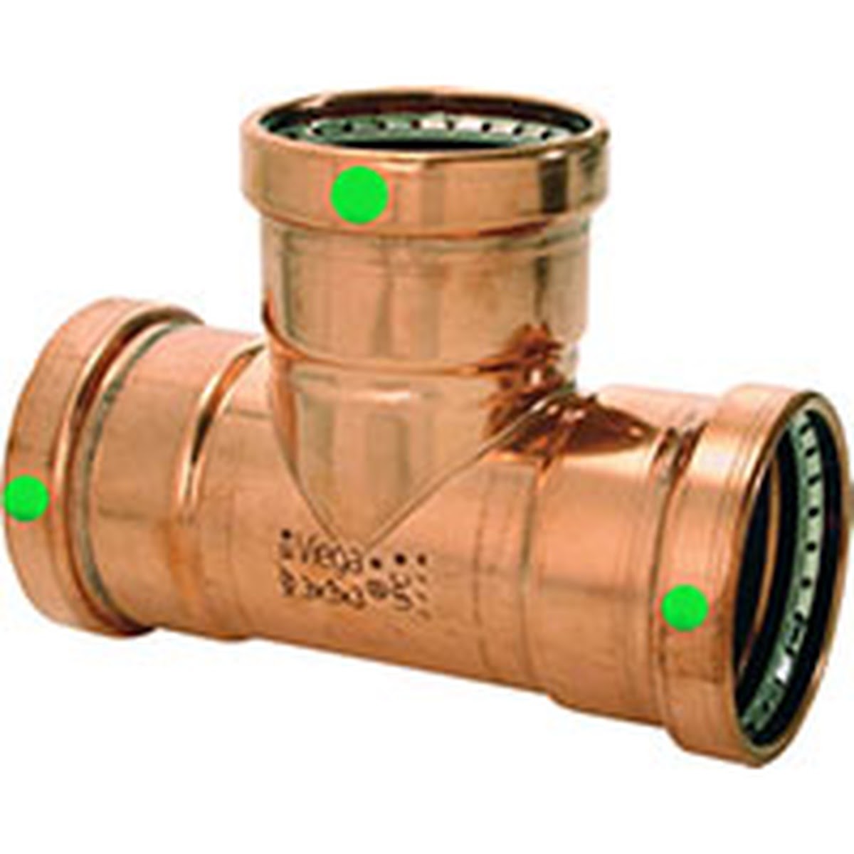 Viega 20727 (0918XL) ProPress Copper Tee 3 in. x 1.5 in. x 3 in. Press (1 Each)