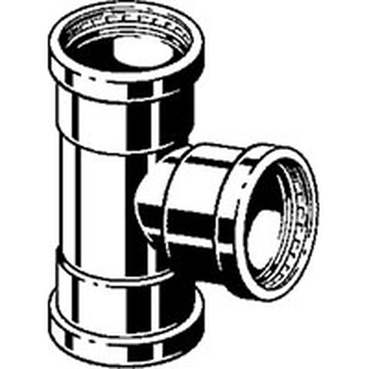 Viega 20732 (0918XL) ProPress 3 in x 2 in x 2 in Copper Press Connection Tee (1 Each) - 4