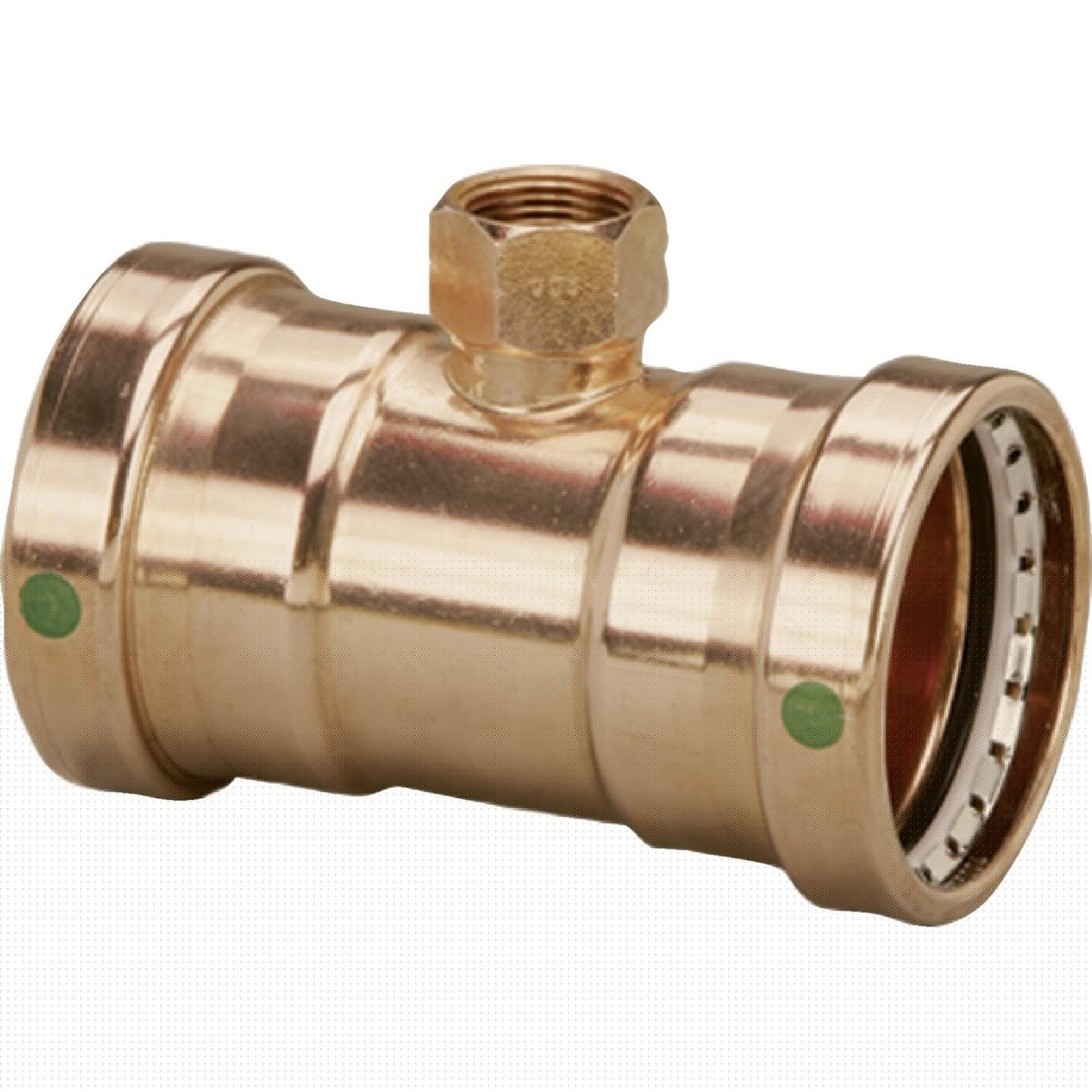 Viega 20883 (0917.2XL) ProPress Copper Tee 2-1/2 in. Press x 2-1/2 in. Press x 3/4 in. FPT (1 Each)