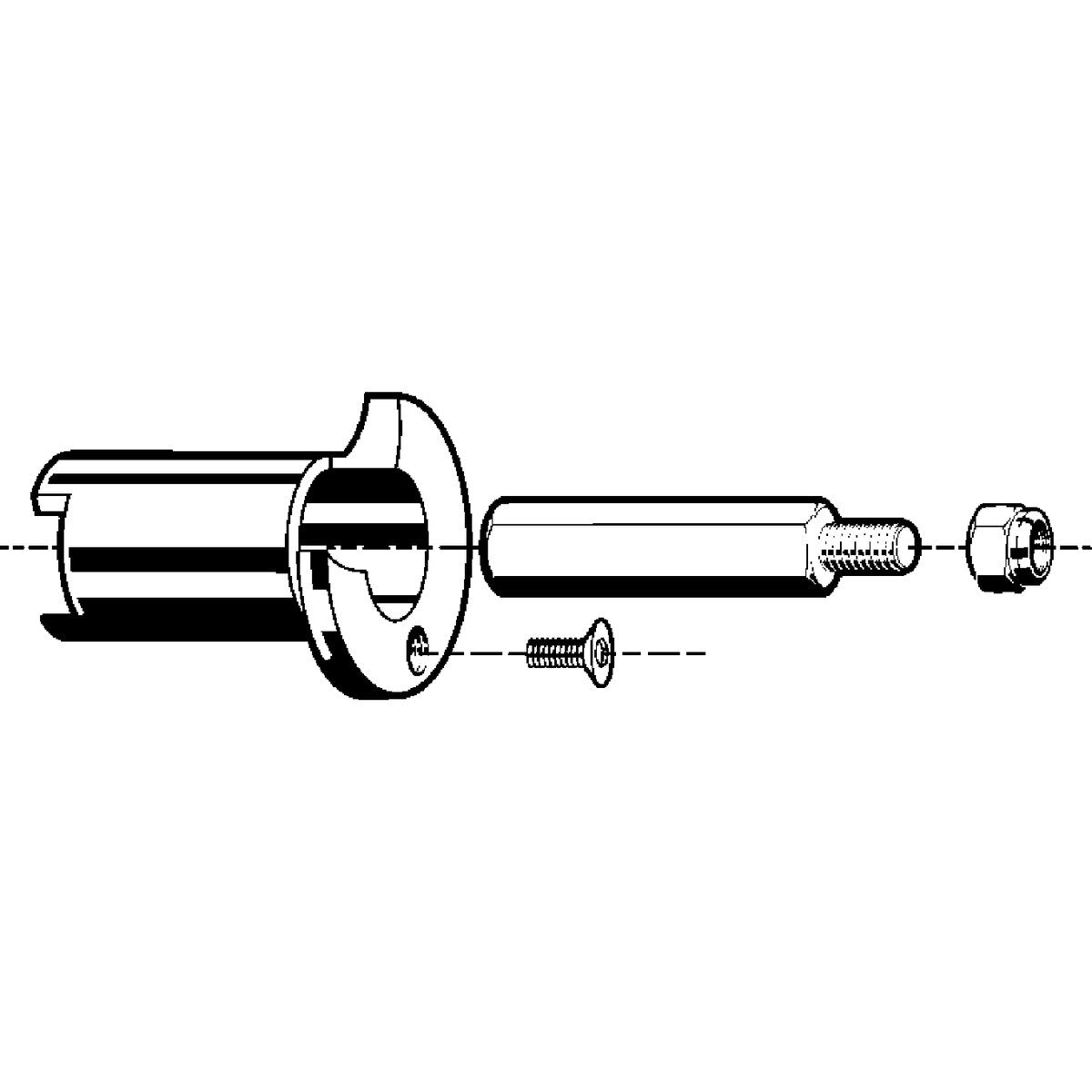 Viega 23445 (2971.96) ProPress Bronze Stem Extension for Zero Lead Ball Valves (1 Pack) - 2