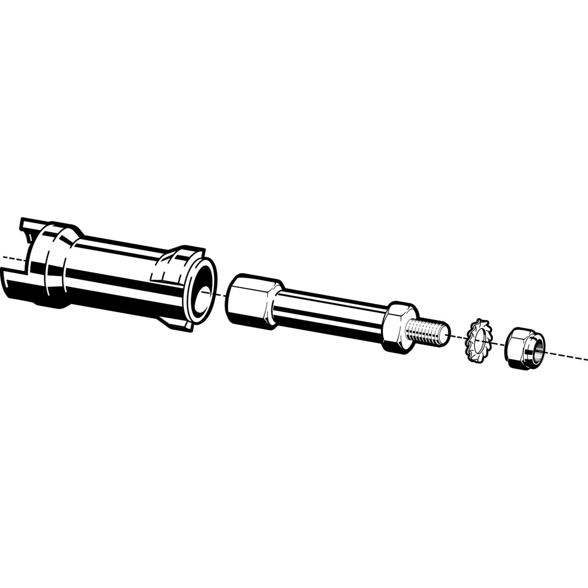Viega 23451 (2973.96) ProPress Brass Stem Extension for Non-Potable Ball Valves, 3/4 in. to 1 in. (1 Each) - 2