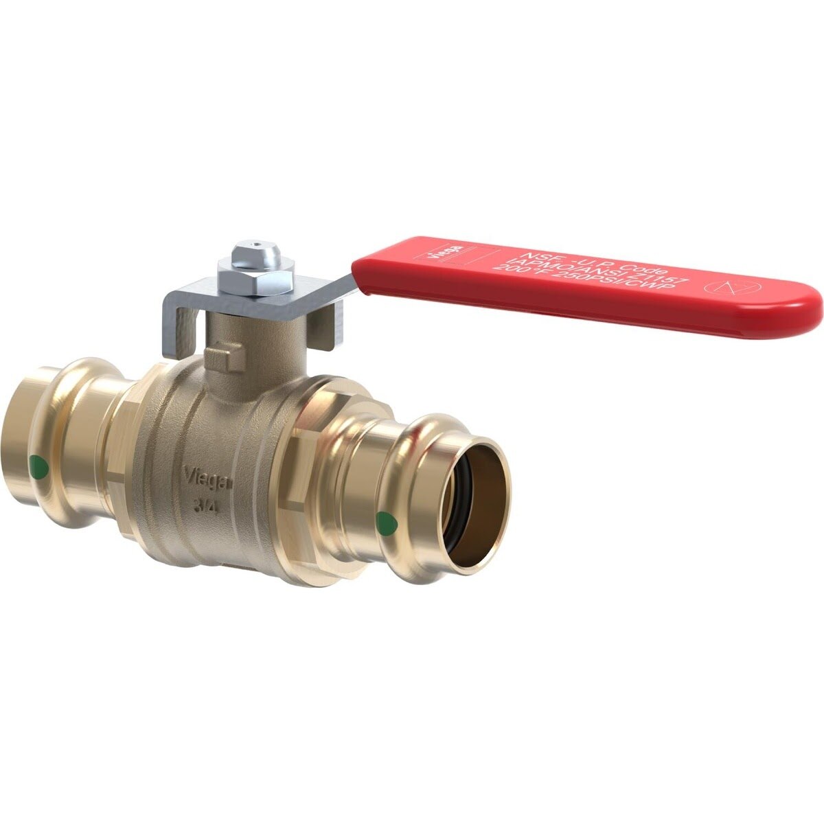 Viega 24005 (2973) ProPress 3/4 in. x 3/4 in. Full Port Press Ball Valve (1 Pack)