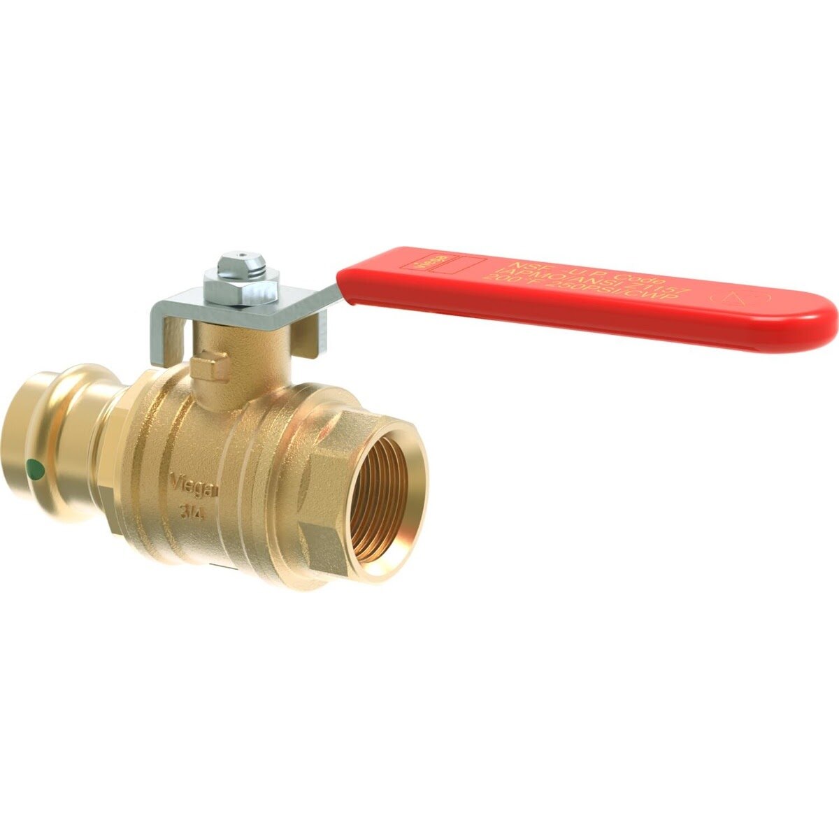Viega 24030 (2973.1) ProPress 1/2 in Press x 1/2 in FPT Full Port Ball Valve (1 Pack)