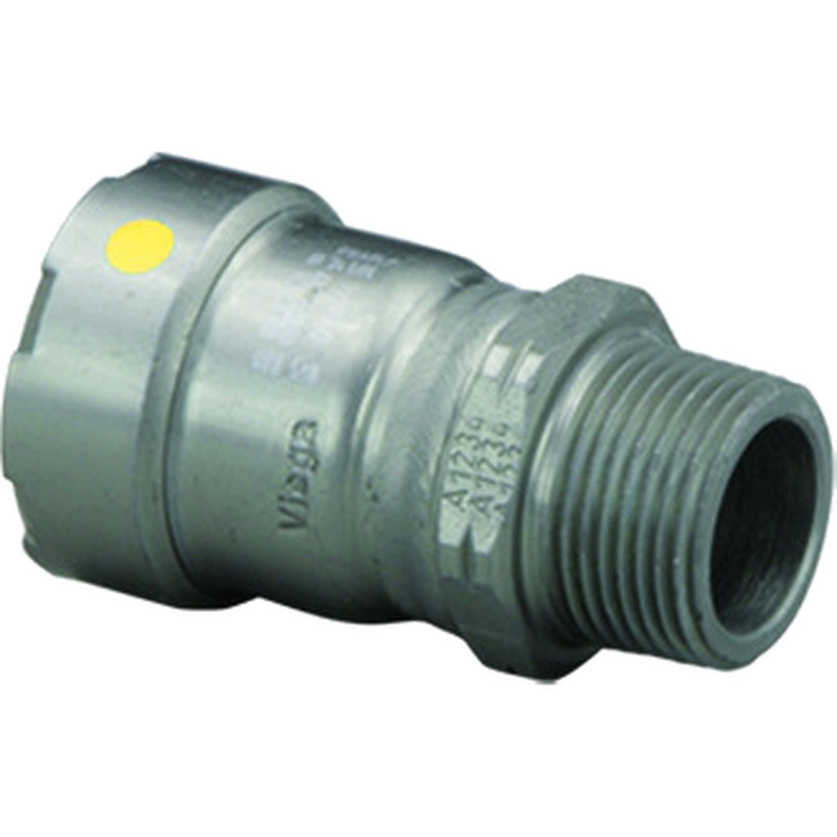 Viega 25111 (6611) MegaPressG 1 in. Press x 1 in. MPT Carbon Steel Adapter (Each)