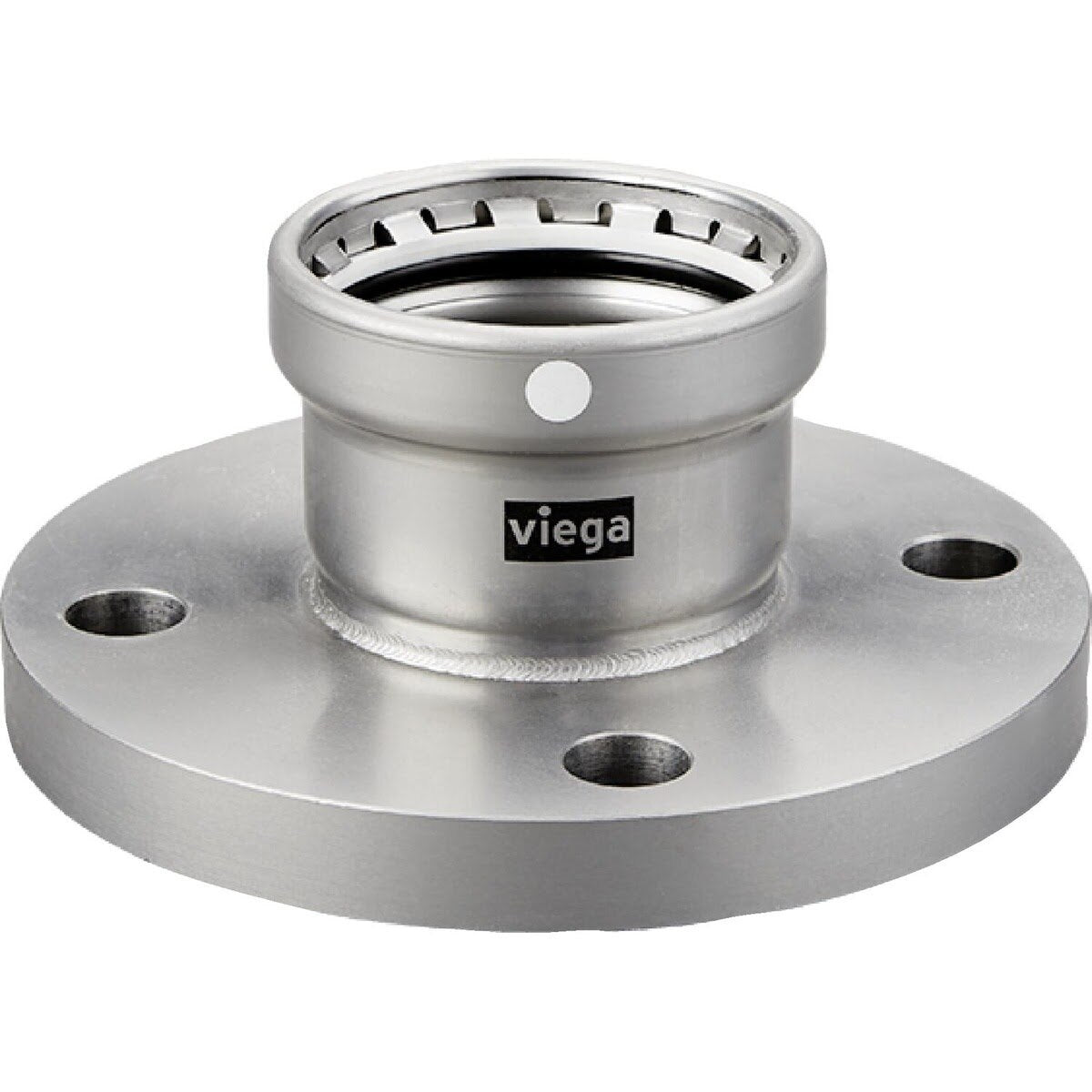 Viega 26780 (4859.5XL) MegaPress FKM Class 150 Raised Face Press Flange for Carbon Steel Pipe (1 Each)
