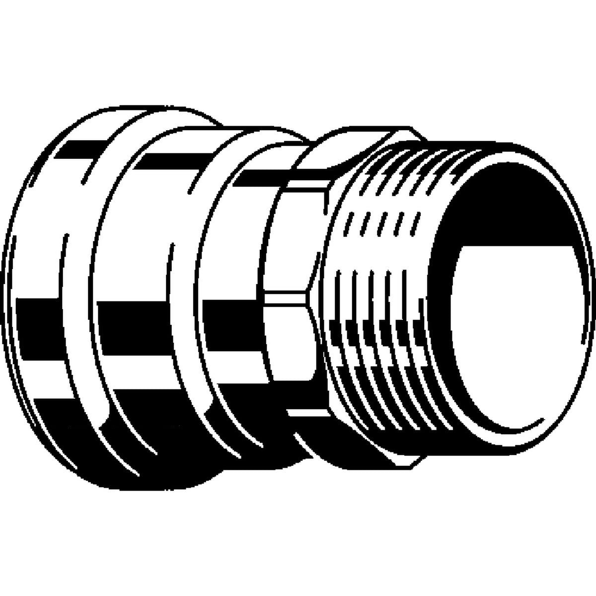 Viega 28740 (6611XL) MegaPressG Adapter 2 1/2 in Press x 2 1/2 in MPT (1 Each) - 2