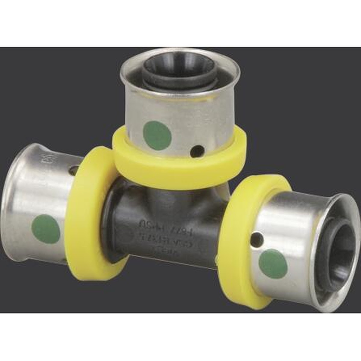 Viega 49520 (V5618) PureFlow Press 1/2 in. Polymer Tee Press Connection Fitting (1 Each) - 2