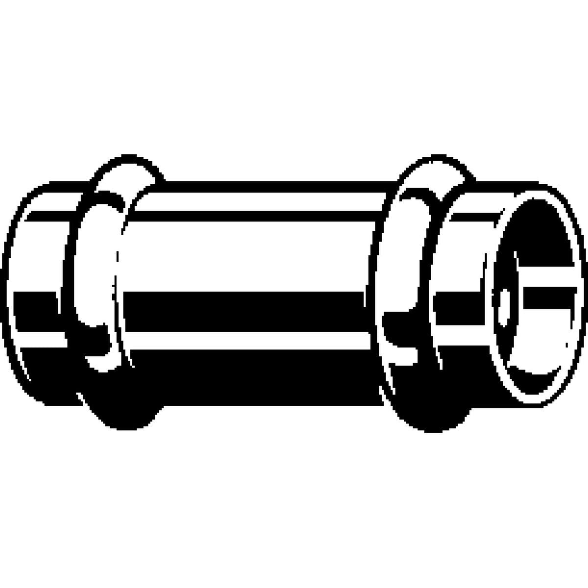 Viega 78067 (2915) ProPress 1 1/2 in. Copper Press Coupling with Stop - 2
