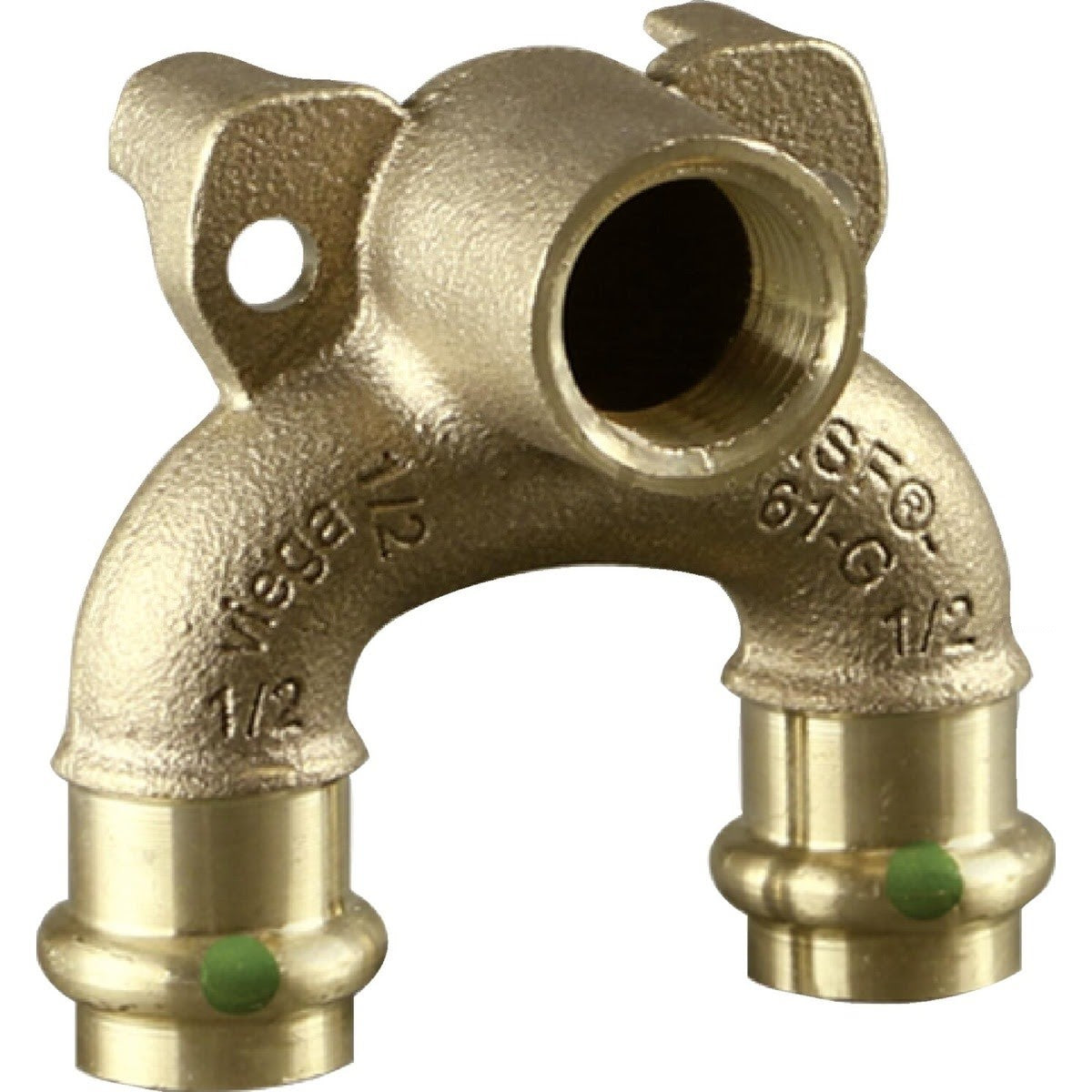 Viega 78801 (2928.7ZL) 3/4 in. ProPress Double Drop Elbow with 3/4 in. FPT Silicium Bronze (1 Pack)