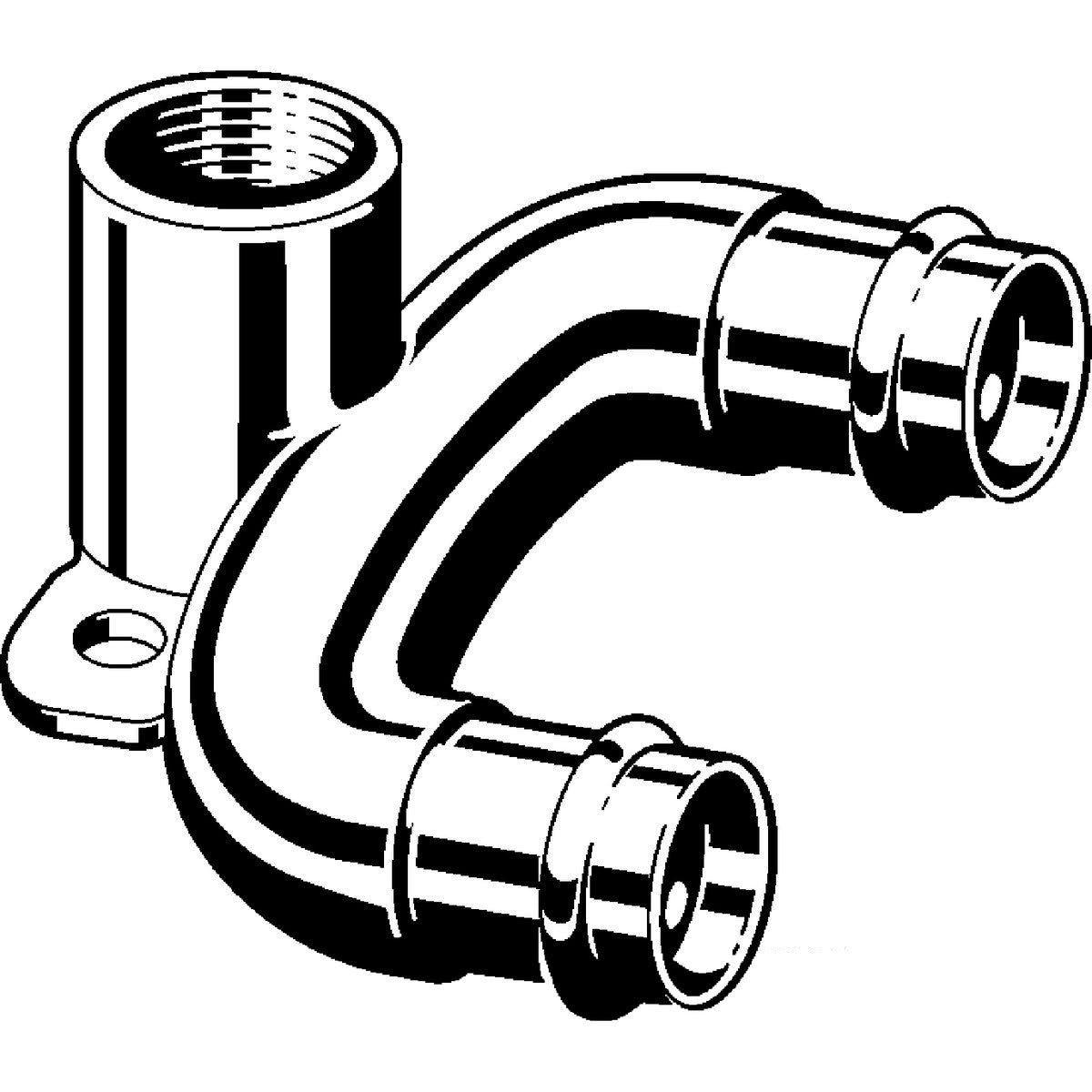 Viega 78802 (2928.7ZL) ProPress Bronze Double Drop Elbow 3/4 in. x 3/4 in. Press x 1/2 in. FPT (1 Each) - 2