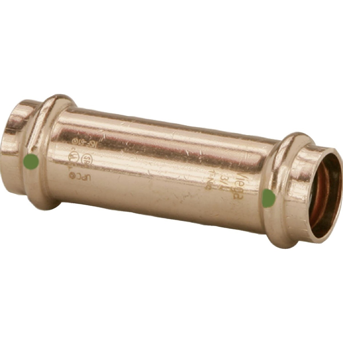 Viega 79005 (2915.5) ProPress 1/2 in. x 1/2 in. Copper Extended Coupling No Stop Press Connection (1 Each)
