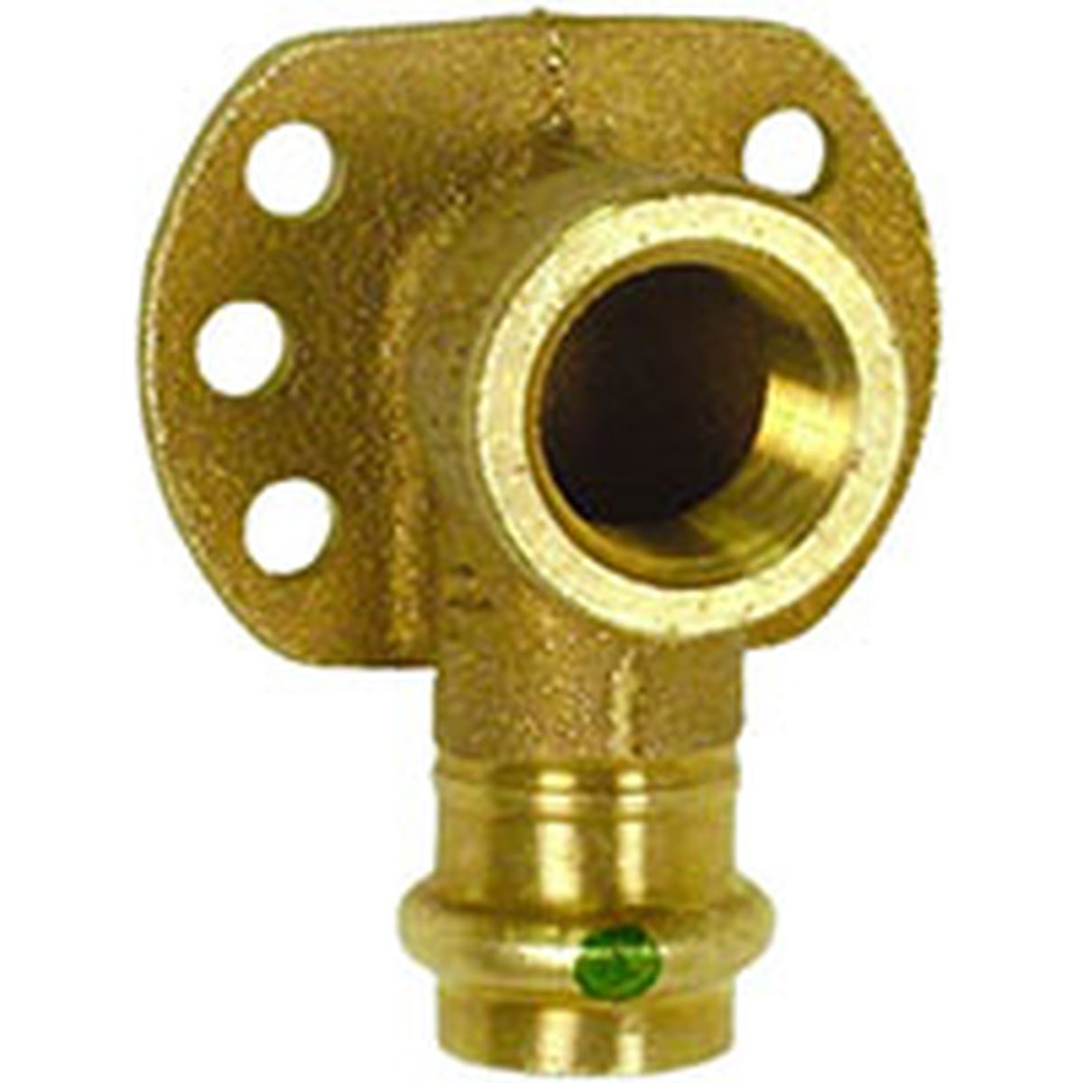 Viega 79185 (2925.5ZL) ProPress 1/2 in. Press x 3/8 in. FPT 90 Degree Drop Ear Elbow Zero Lead Bronze (1 Each)