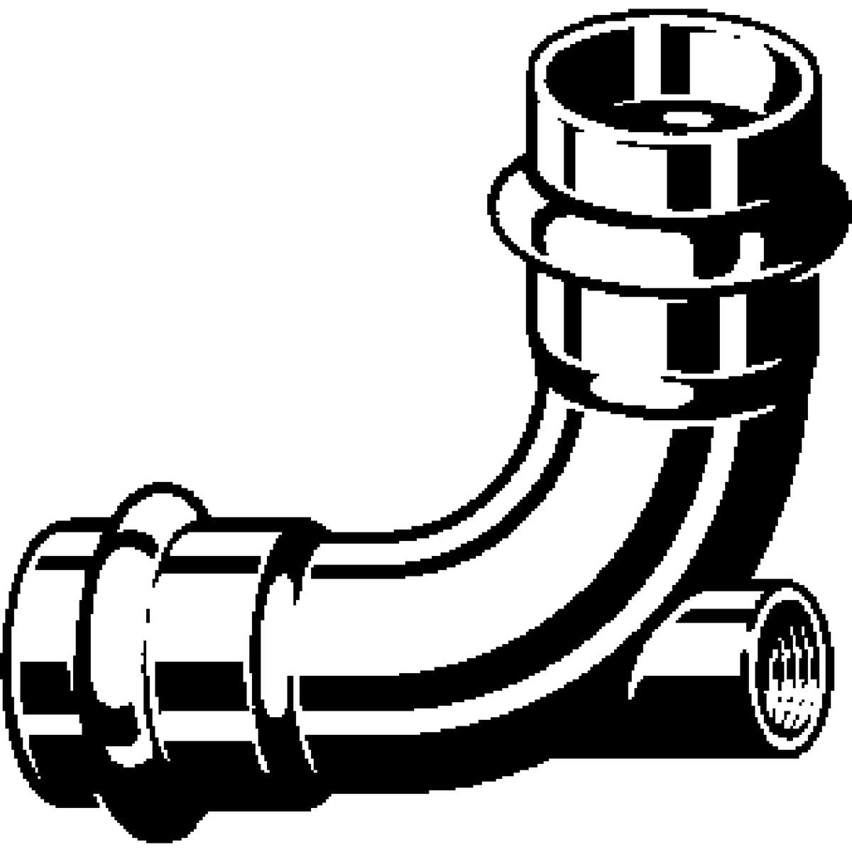 Viega 79640 (2917.3ZL) ProPress Vent Elbow 3/4 in Press x 3/4 in Press x 1/8 in FPT Bronze (1 Each) - 2