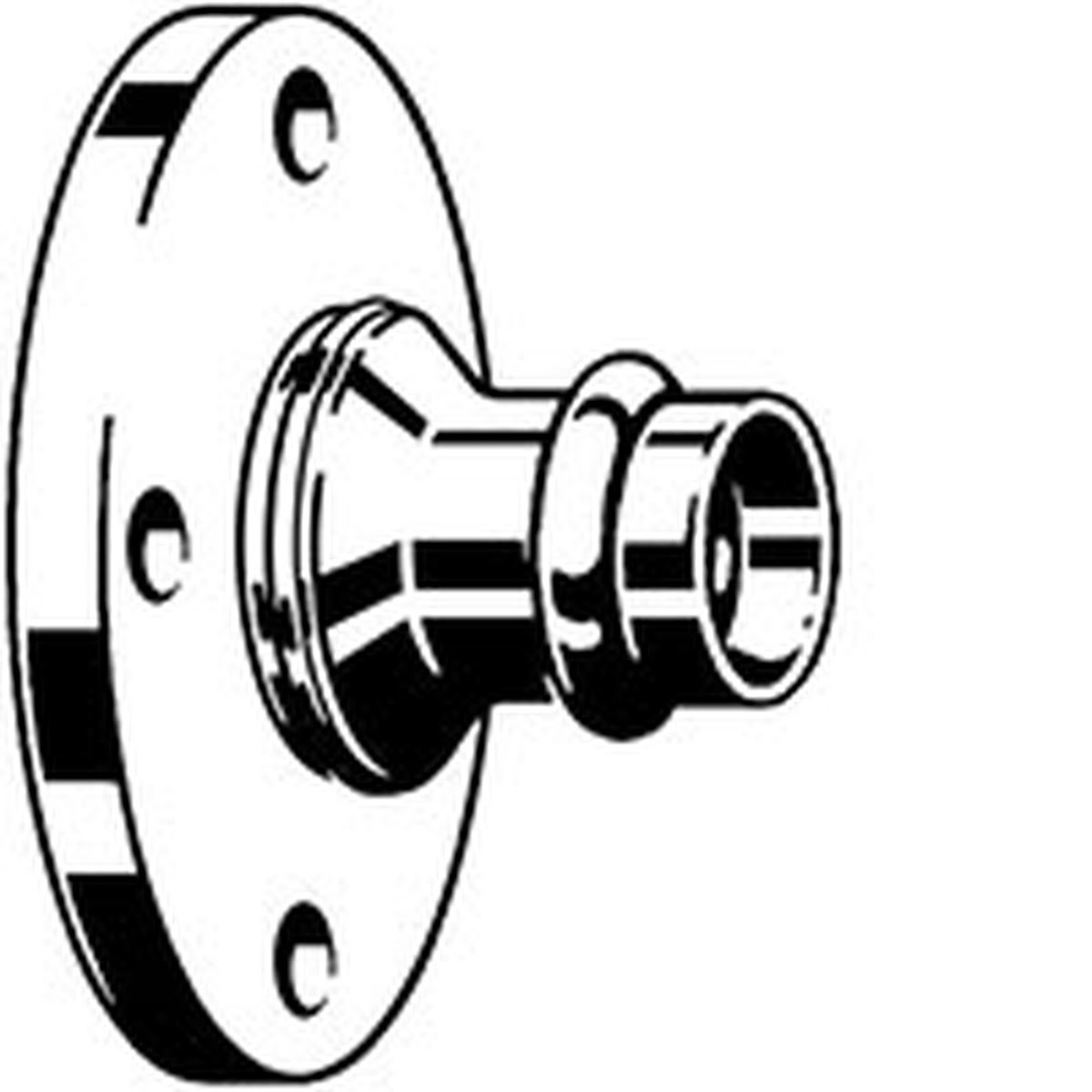 Viega 79690 (2959.5ZL) ProPress Bronze Adapter Flange 1-1/2 in Press x BP (2 Piece) - 2