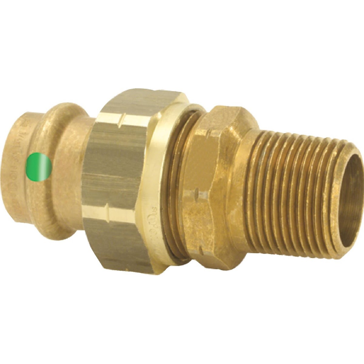 Viega 79730 (2965ZL) ProPress 1/2 in. Press x 1/2 in. MPT Zero Lead Bronze Union (1 Pack)