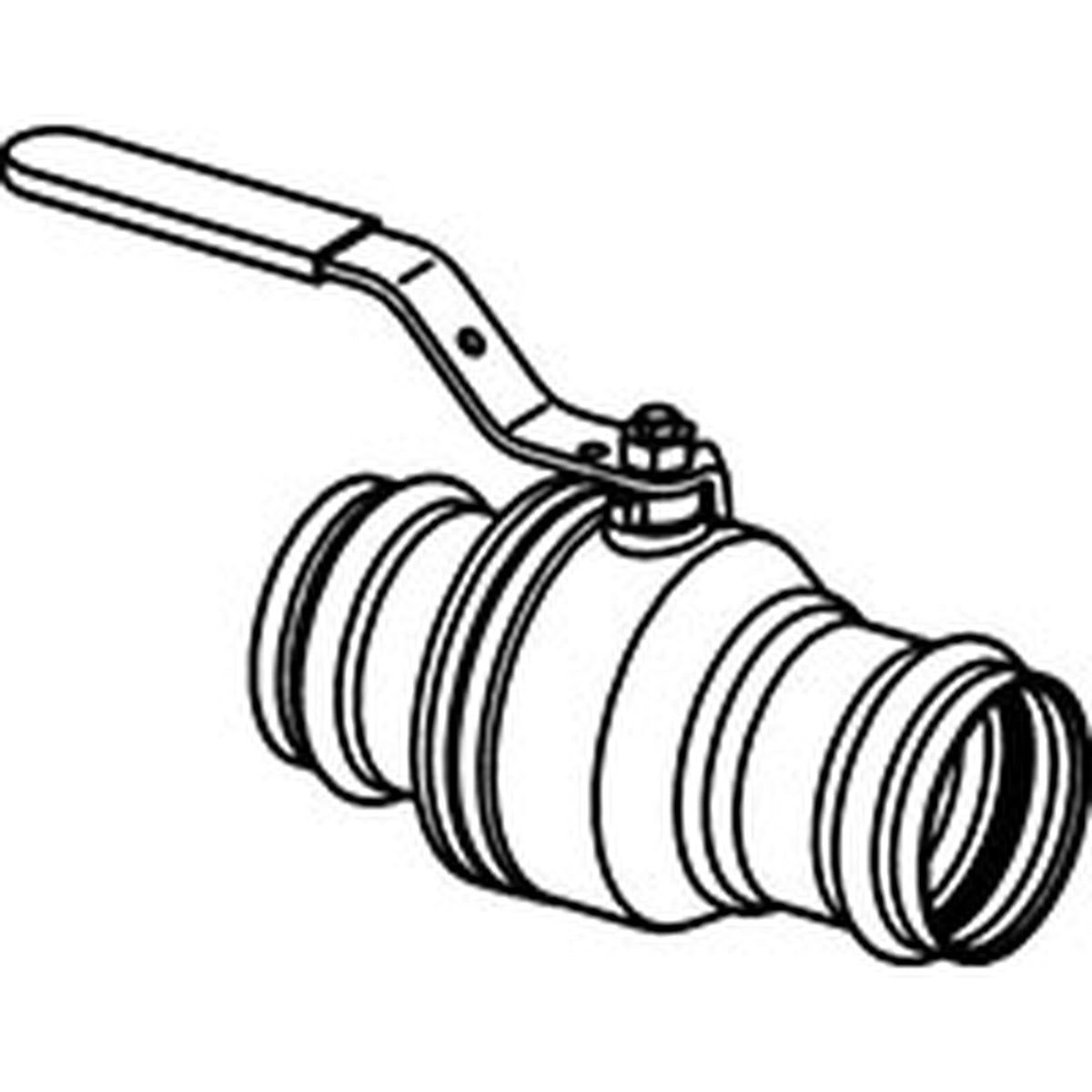 Viega 79940 (2971.1ZL) ProPress Zero Lead Full Port Bronze Ball Valve 1 1/2 in. Press x Press (1 Each) - 2