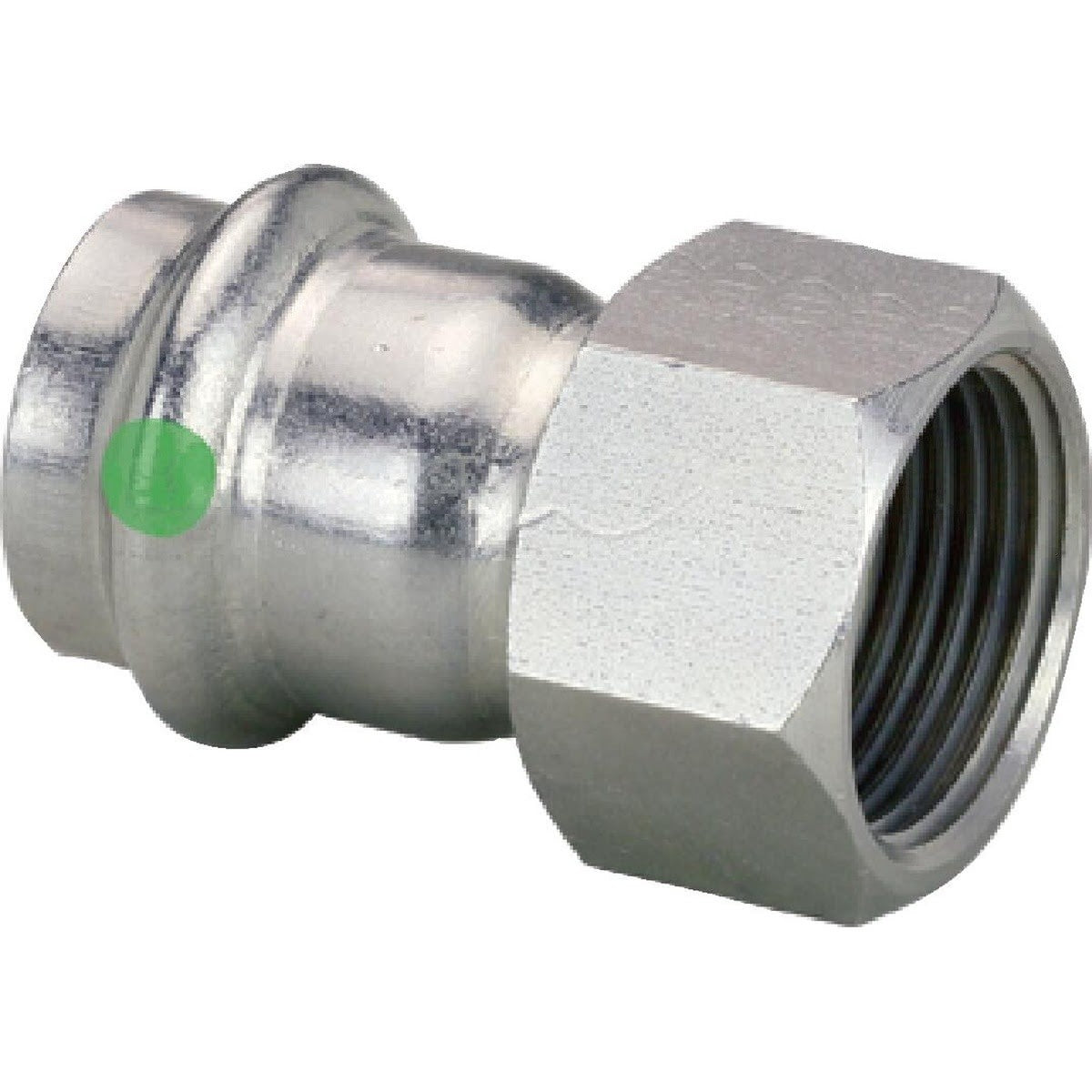 Viega 80092 (4012) ProPress 316 Stainless Steel Adapter 1 in Press x 0.5 in FPT (1 Each)