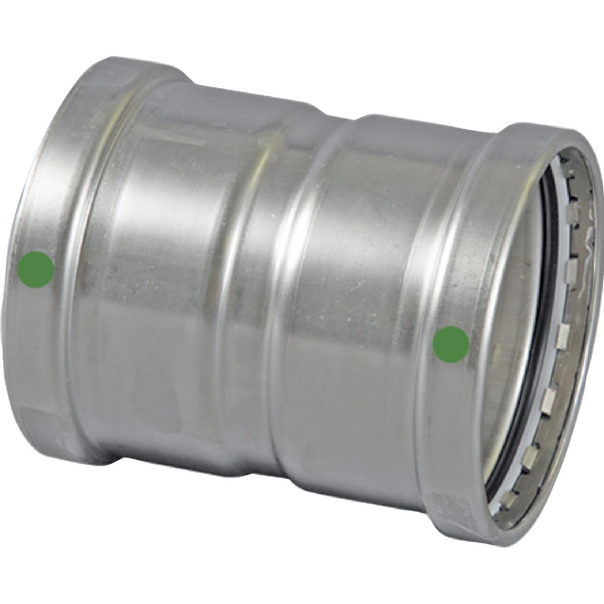 Viega 80300 (4015XL) ProPress 316 3 in x 3 in 316 Stainless Steel Press Coupling with Stop (1 Each)